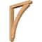 Ekena Millwork Thorton Arts and Crafts Smooth Bracket w/ Offset Brace, Western Red Cedar, 5 1/2"W x 36"D x 48"H BKT0604X36X48THR03SWR - alternate 1